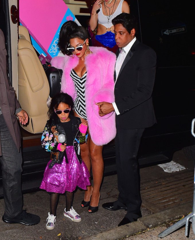Beyonce, Jay Z & Blue Ivy Dress up as Barbie Dolls