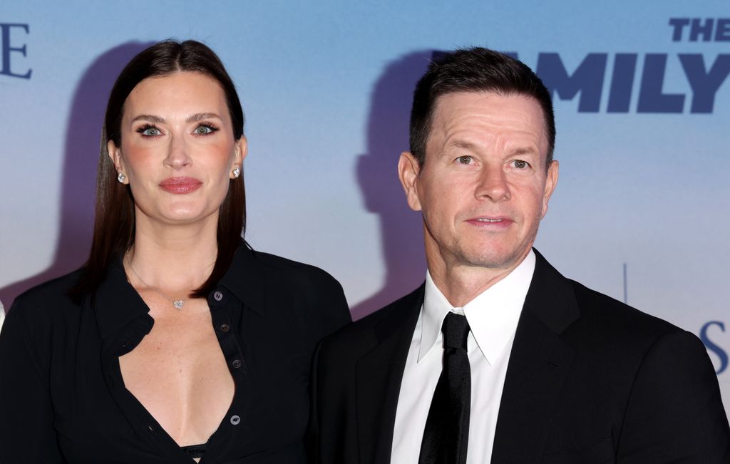Rhea Durham (L) and Mark Wahlberg attend "The Family Plan" world premiere at The Chelsea at The Cosmopolitan of Las Vegas on December 13, 2023 in Las Vegas, Nevada