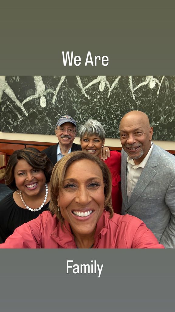 Robin Roberts with her siblings Sally-Ann, Dorothy and Butch Roberts in a family selfie taken during a visit to Mississippi