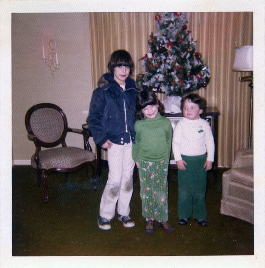 Savannah guthrie as a child posing with her siblings at home