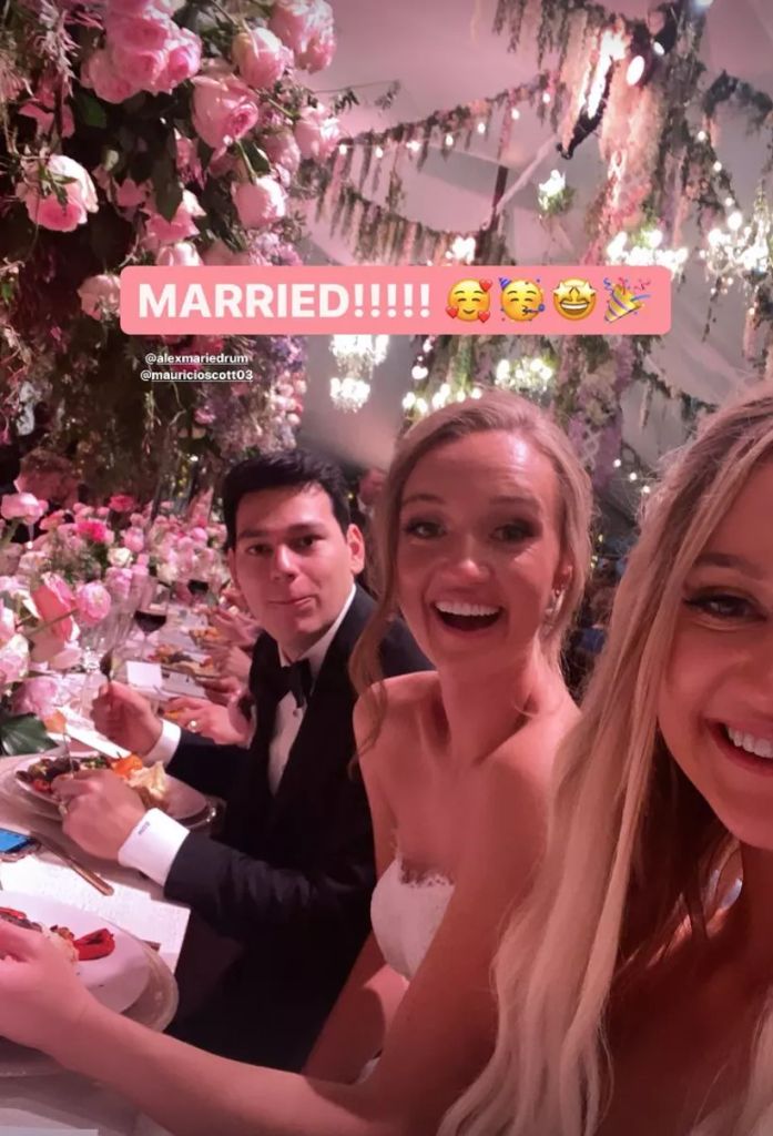 Paige Drummond shares picture of sister Alex and brother-in-law Mauricio at their wedding
