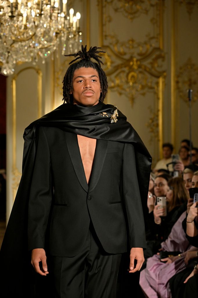Lena Erziak Haute Couture Spring-Summer 2025 show as part of Paris Fashion Week at Hotel Le Marois