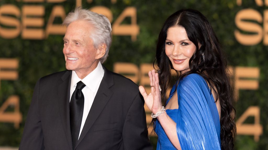 Catherine Zeta-Jones and Michael Douglas on the red carpet at The Red Sea International Film Festival 2024