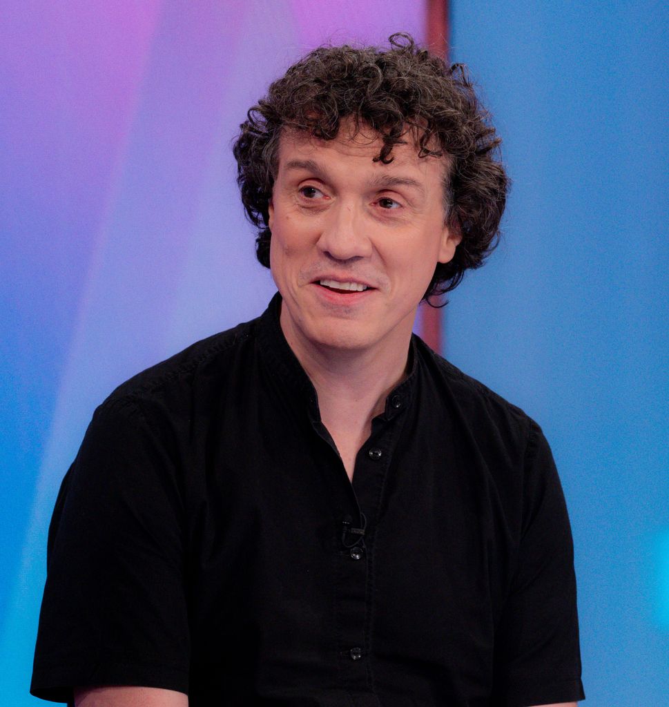 Close up of man in TV studio
