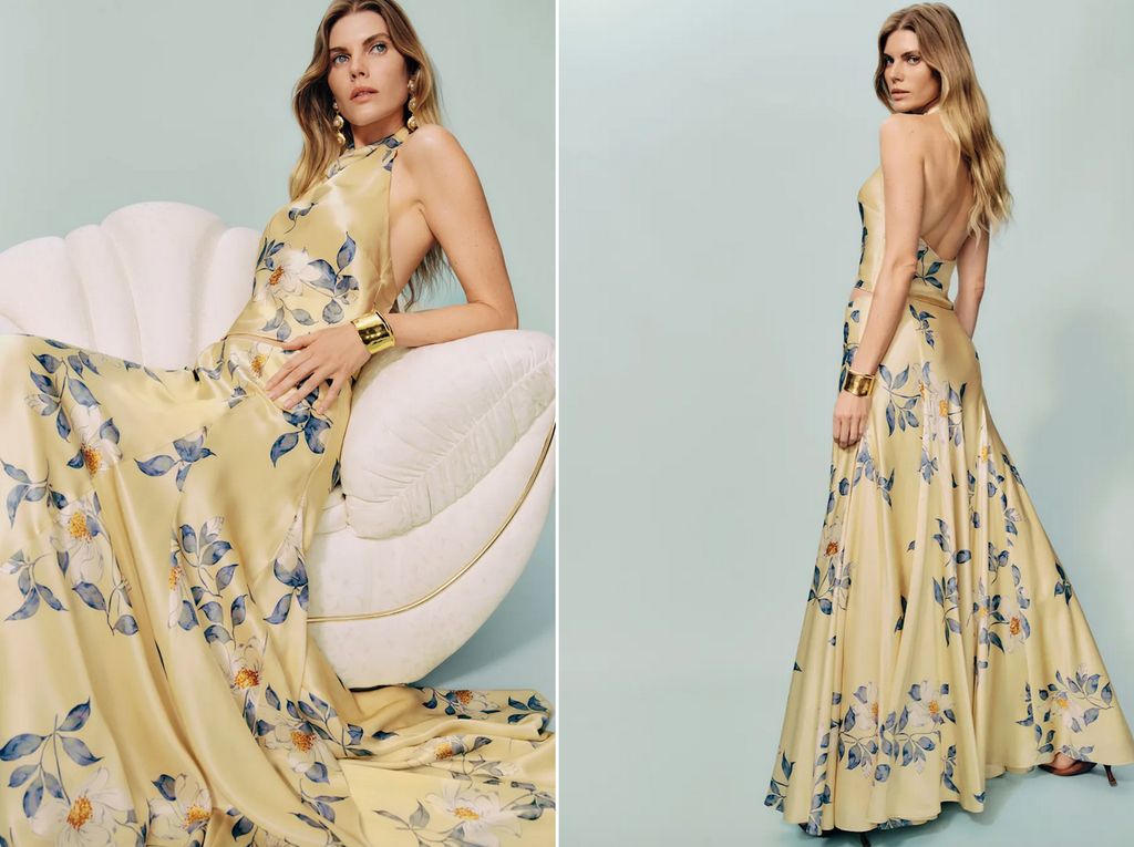 Reformation yellow dress