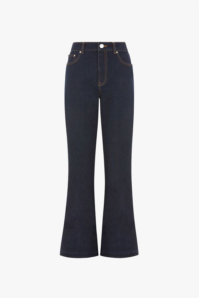Aligne Mid Rise Straight Flare Jeans