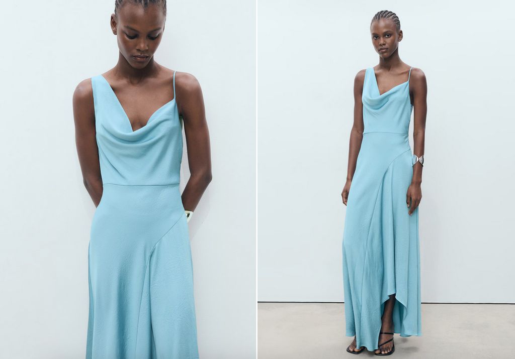 Mango blue dress