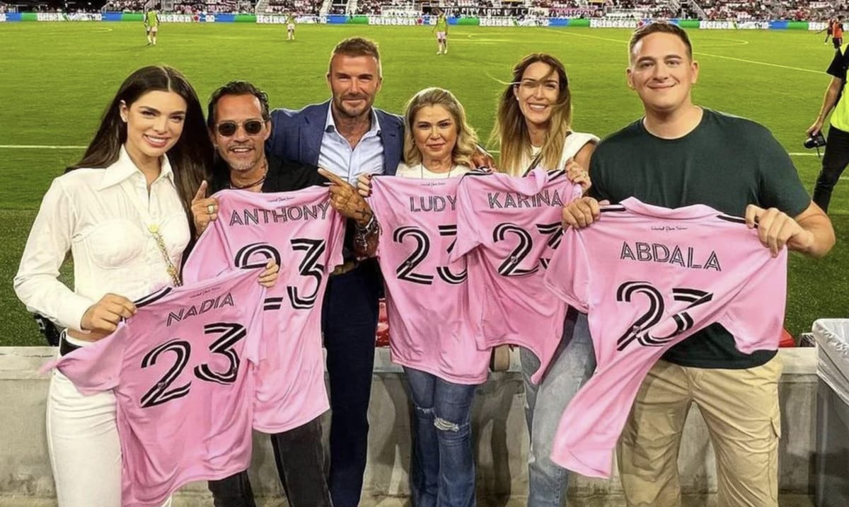 Marc Anthony and Nadia Ferreira are often spotted attending different Inter Miami games