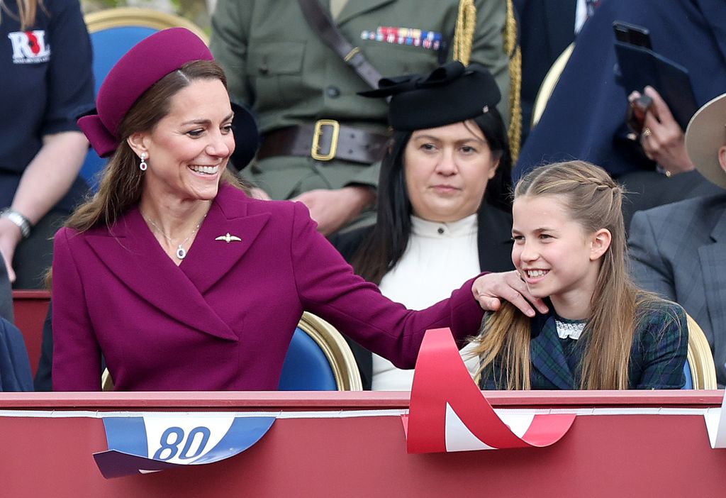 princess kate in royal box with charlotte 