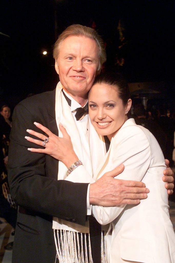 Angelina Jolie and her father Jon Voight