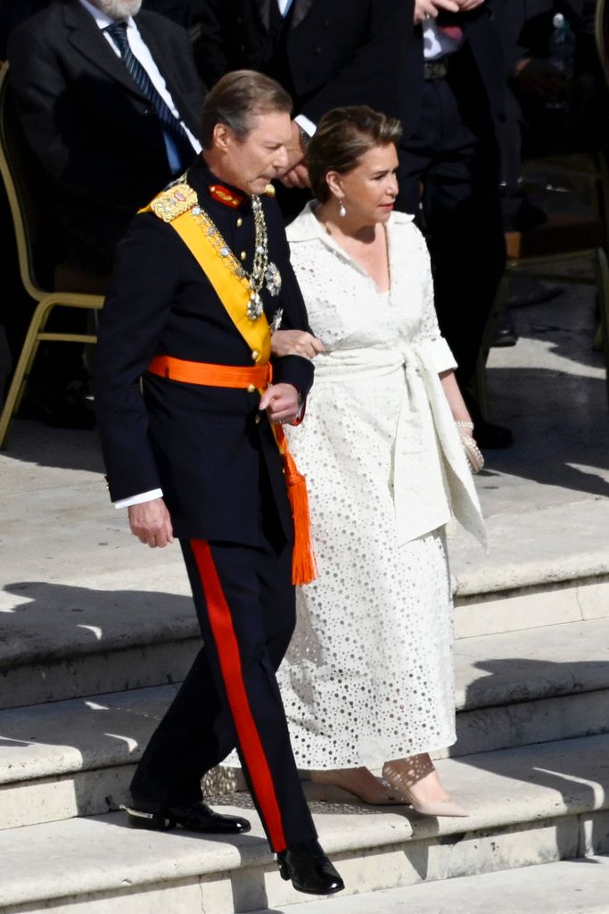 Grand Duke Henri of Luxembourg and Grand Duchess Maria Teresa in formal dress