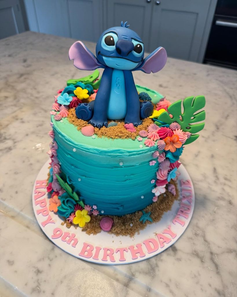 Emma Willis' daughter Trixie's Lilo and Stitch birthday cake