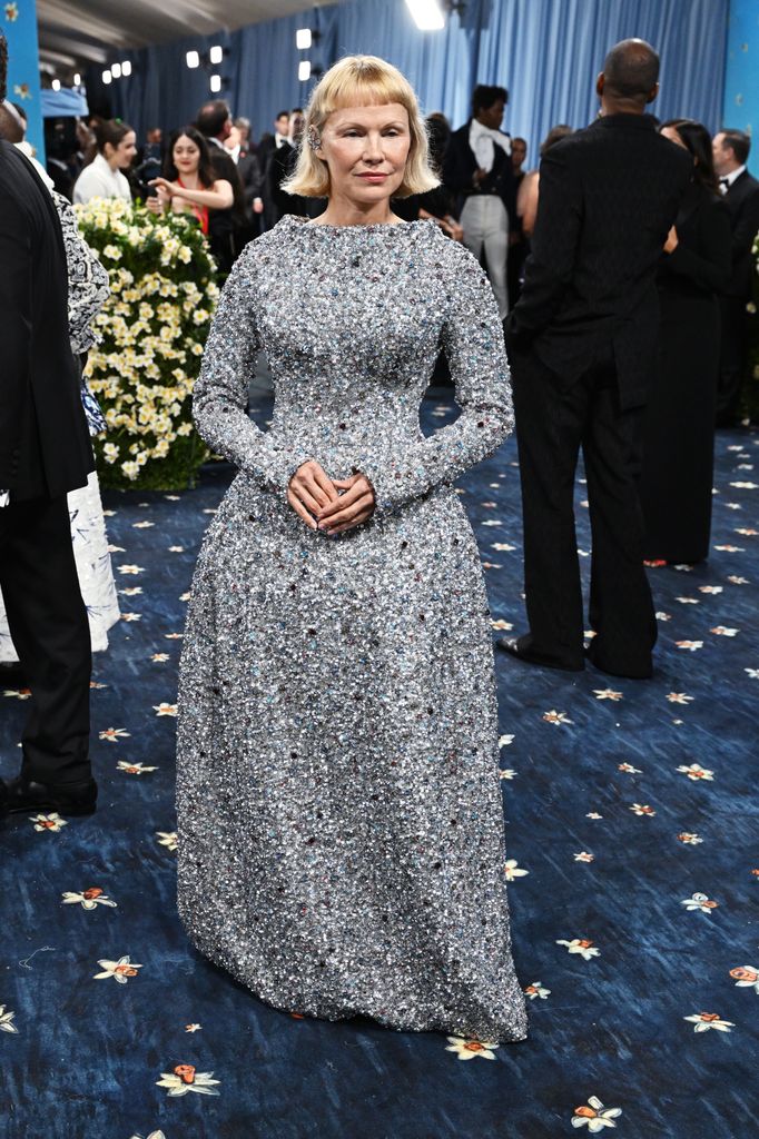 Pamela Anderson on met gala red carpet