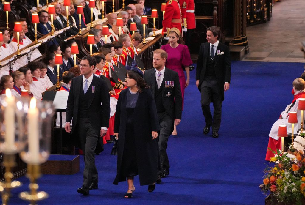 Princesses and partners attended the coronation of King Charles and Queen Camilla alongside their cousin Prince Harry