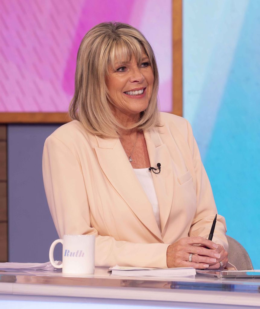Ruth Langsford on Loose Women wearing blush blazer