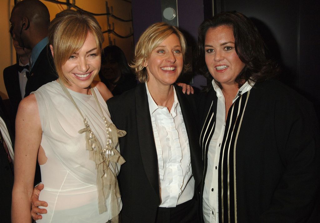Portia de Rossi, Ellen DeGeneres and Rosie O'Donnell