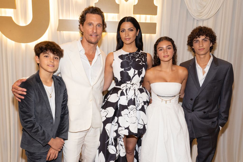 Matthew McConaughey brought along his wife and kids for an incredibly rare full family appearance last month