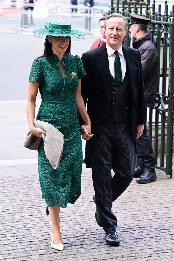 Harvey/Shutterstock (15288324i) Former British Prime Minister David Cameron and Samantha Cameron arrive at Westminster Abbey for the 80th Anniversary 