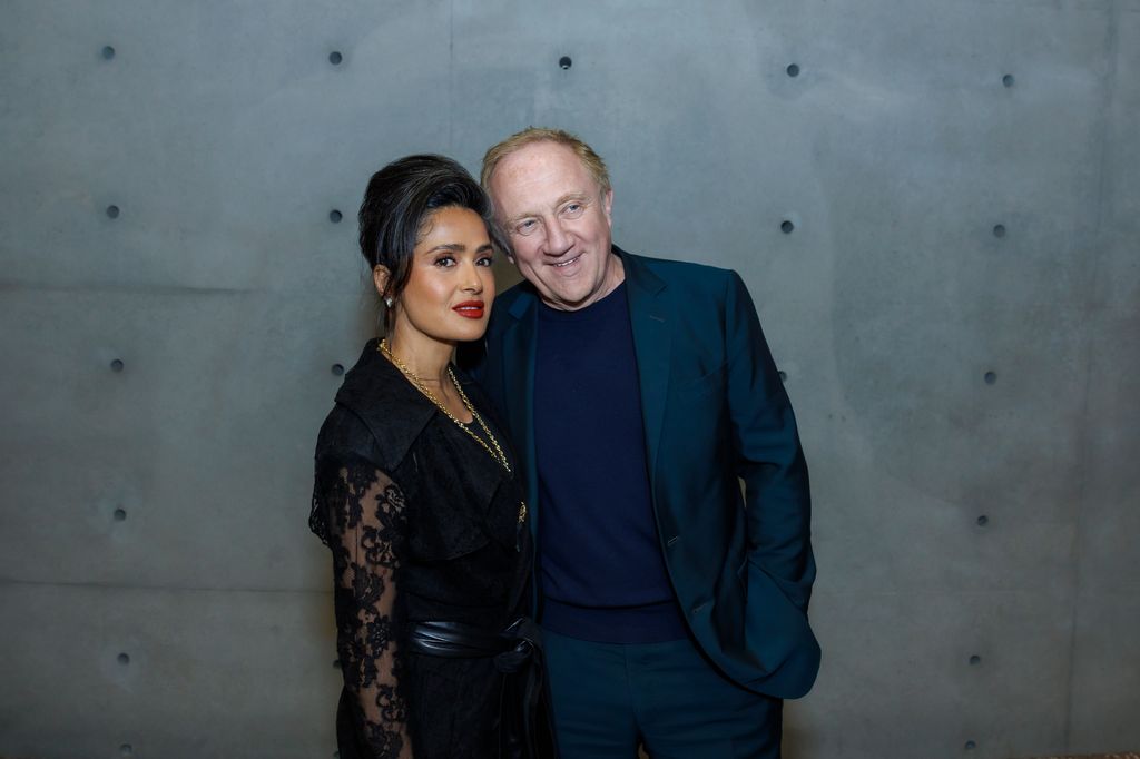 Salma Hayek and François-Henri Pinault attend the "Corps Et Ames" Exhibition