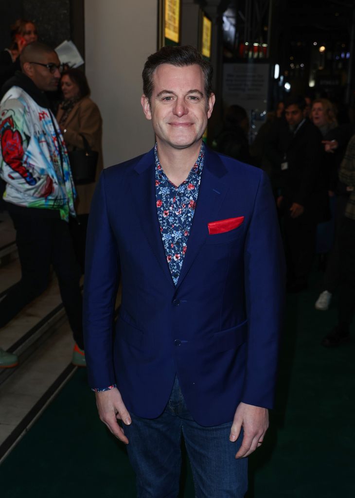 Matt Baker seen attending the press ight for "Robin Hood" at the London Palladium