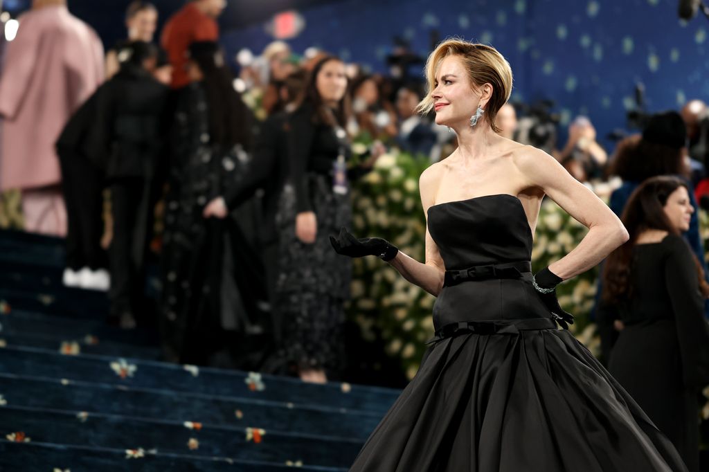 Nicole Kidman attends the 2025 Met Gala Celebrating "Superfine: Tailoring Black Style" at Metropolitan Museum of Art on May 05, 2025 