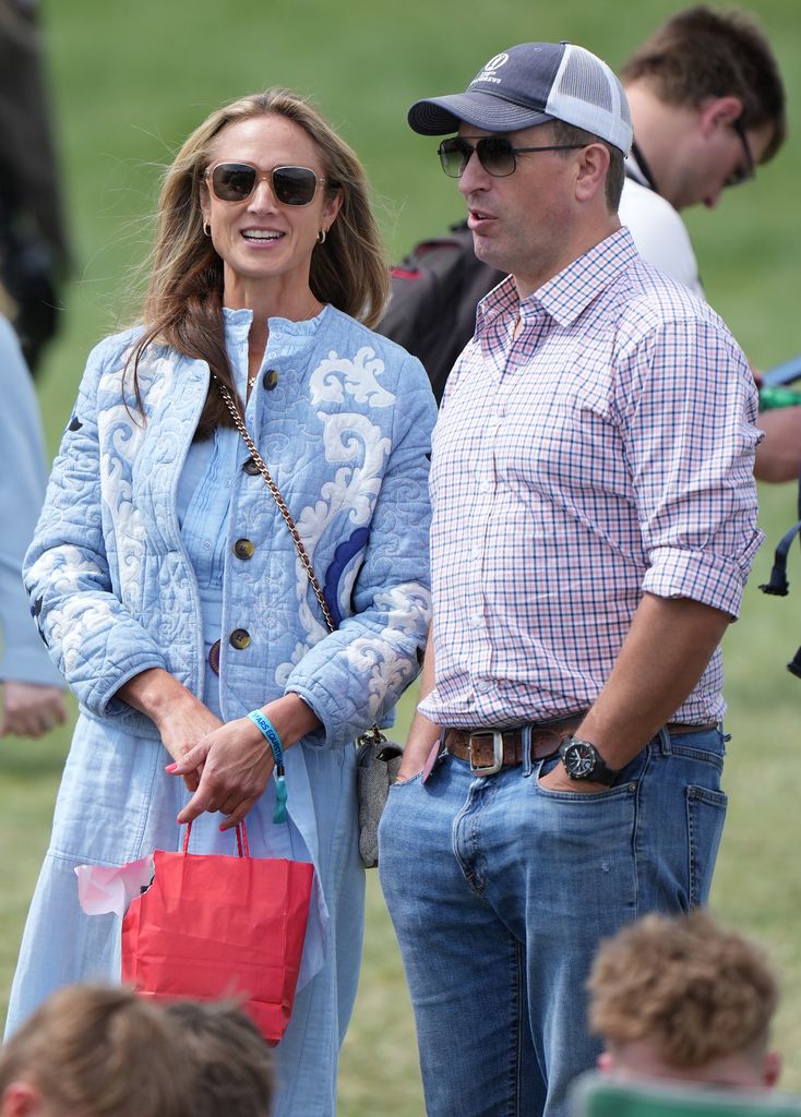 couple smiling at badminton horse trials 