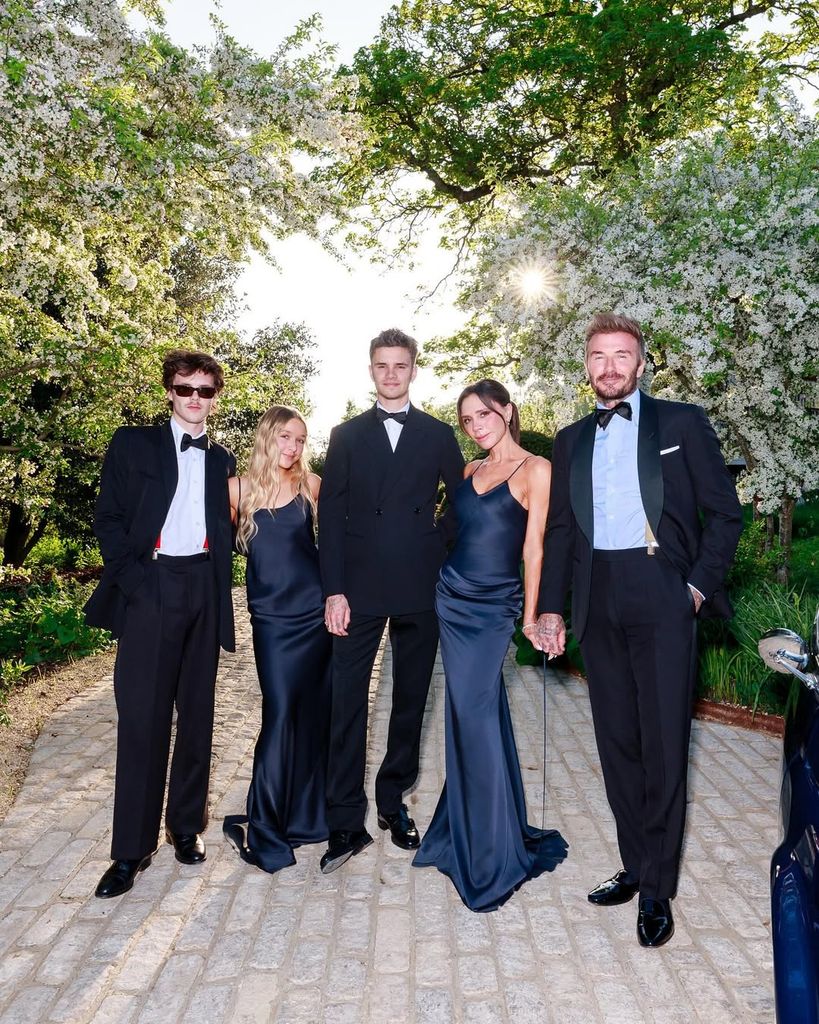 Cruz Beckham, Harper Beckham, Romeo Beckham, Victoria Beckham and David Beckham