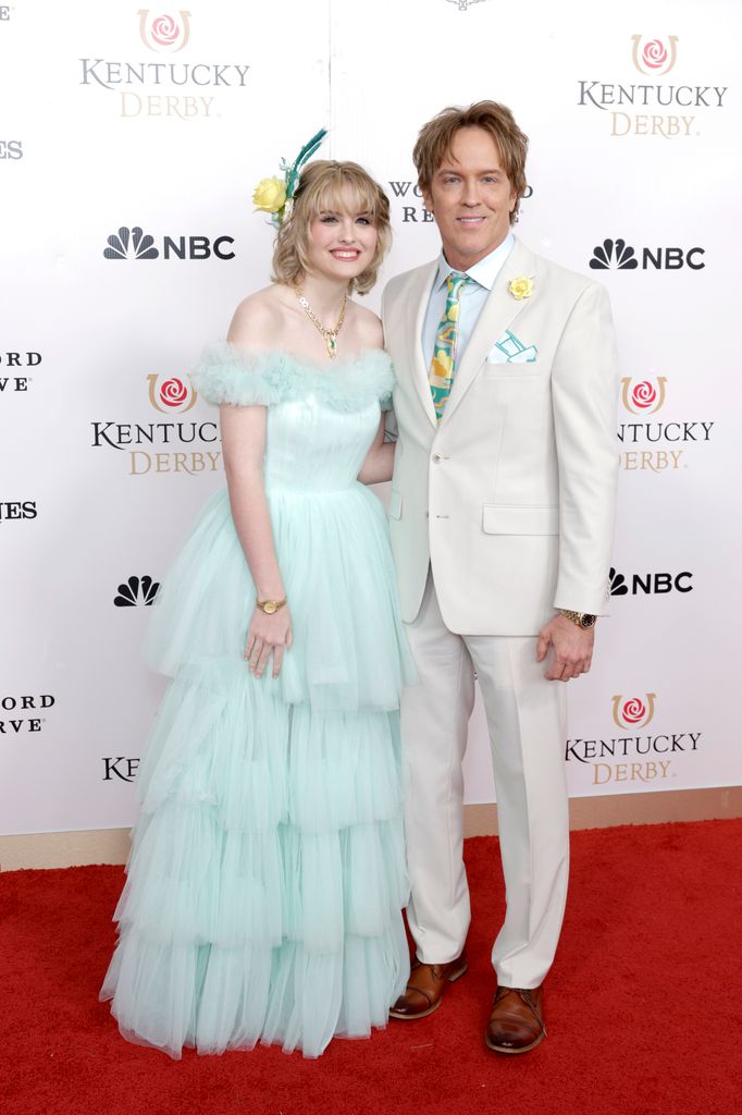 Dannielynn Birkhead and Larry Birkhead attend Kentucky Derby 151 at Churchill Downs on May 03, 2025 in Louisville, Kentucky