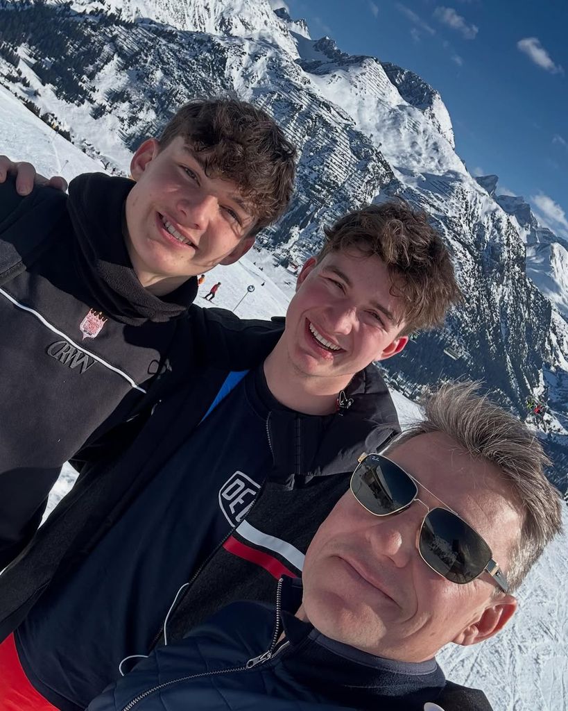 Ben Shephard with his teenage sons