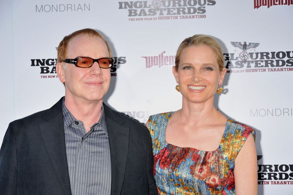 Danny Elfman and Bridget Fonda on the red carpet