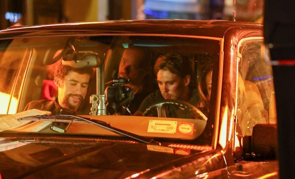 Bad Bunny, Austin Butler, Regina King, Action Brunson, and more are spotted on the set of 'Caught Stealing' 