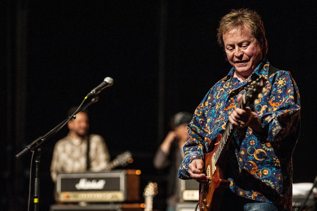 COLORADO SPRINGS, CO - DECEMBER 31: Rick Derringer performing with 'The Rick Derringer Band' at the Civic Auditorium in Colorado Springs, Colorado on December 31, 2014. (Photo by Larry Hulst/Michael Ochs Archives/Getty Images)