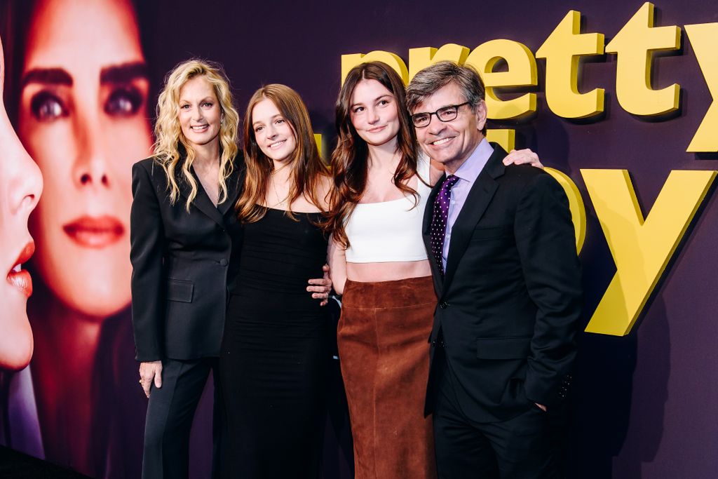George Stephanopoulos with wife Ali Wentworth and their daughters Elliott and Harper 