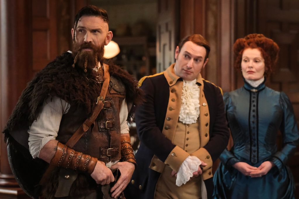 Devan Chandler Long as Thorfinn, Brandon Scott Jones as Isaac, and Rebecca Wisocky as Hetty