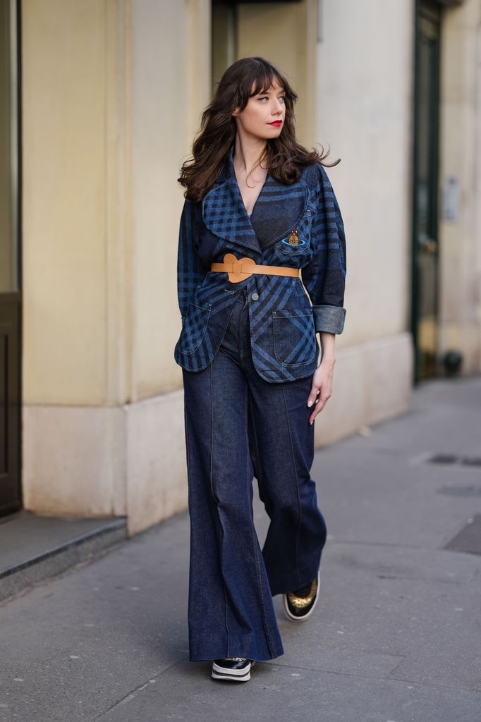 Dark denim styles are the most flattering tone to wear