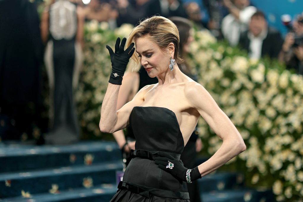 Nicole Kidman attends the 2025 Met Gala Celebrating "Superfine: Tailoring Black Style" at Metropolitan Museum of Art on May 05, 2025 in New York City.