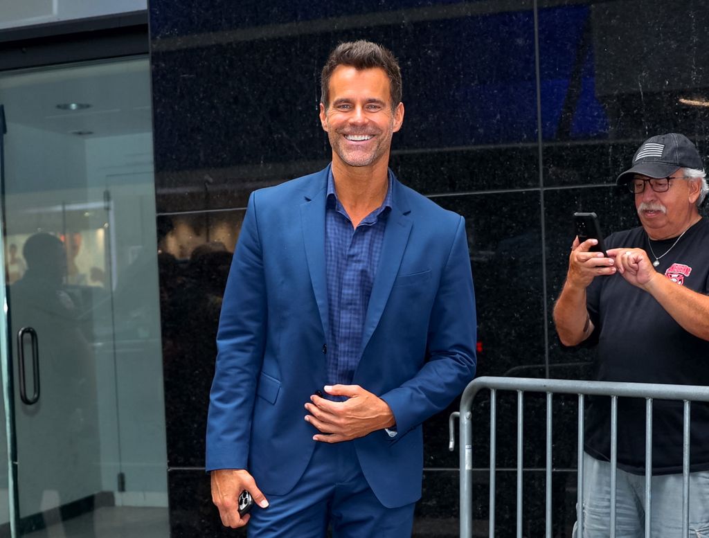 Cameron Mathison is seen arriving at the "Good Morning America" show in Times Square, Manhattan on July 24, 2024 in New York City.  (Photo by Jose Perez/Bauer-Griffin/GC Images)