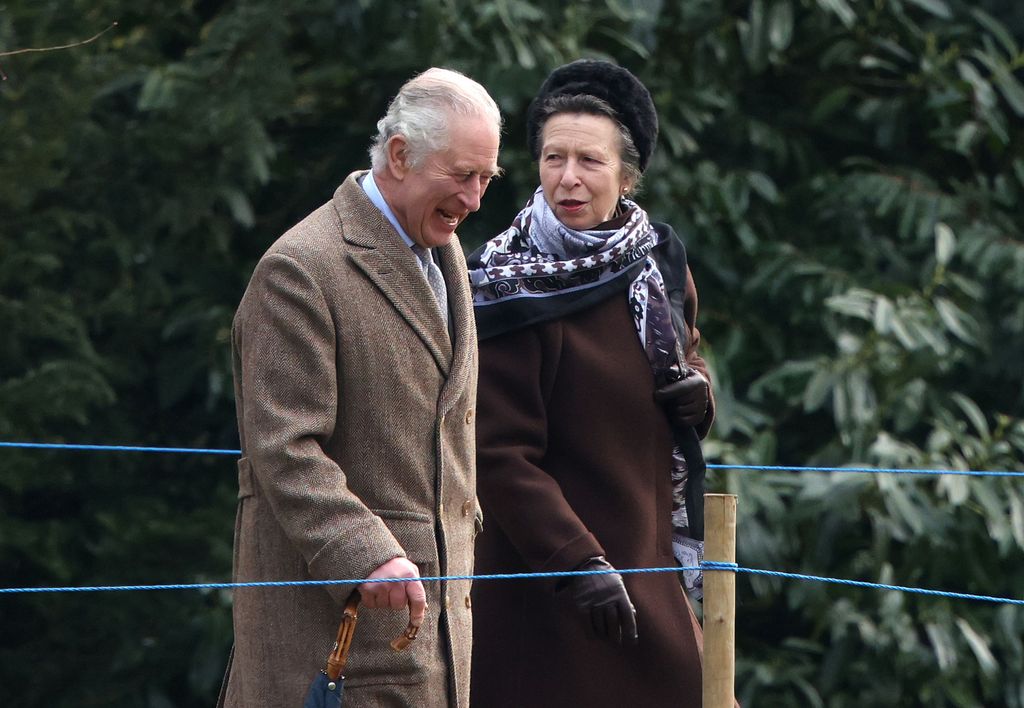 Princess Anne visited her brother