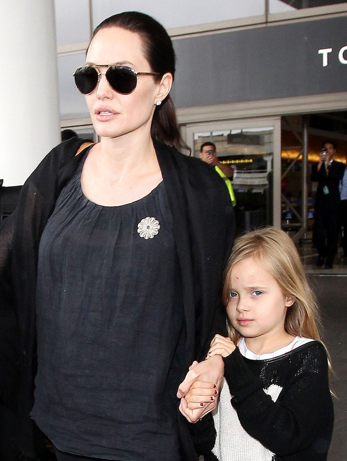 Angelina Jolie and Vivienne Jolie-Pitt
