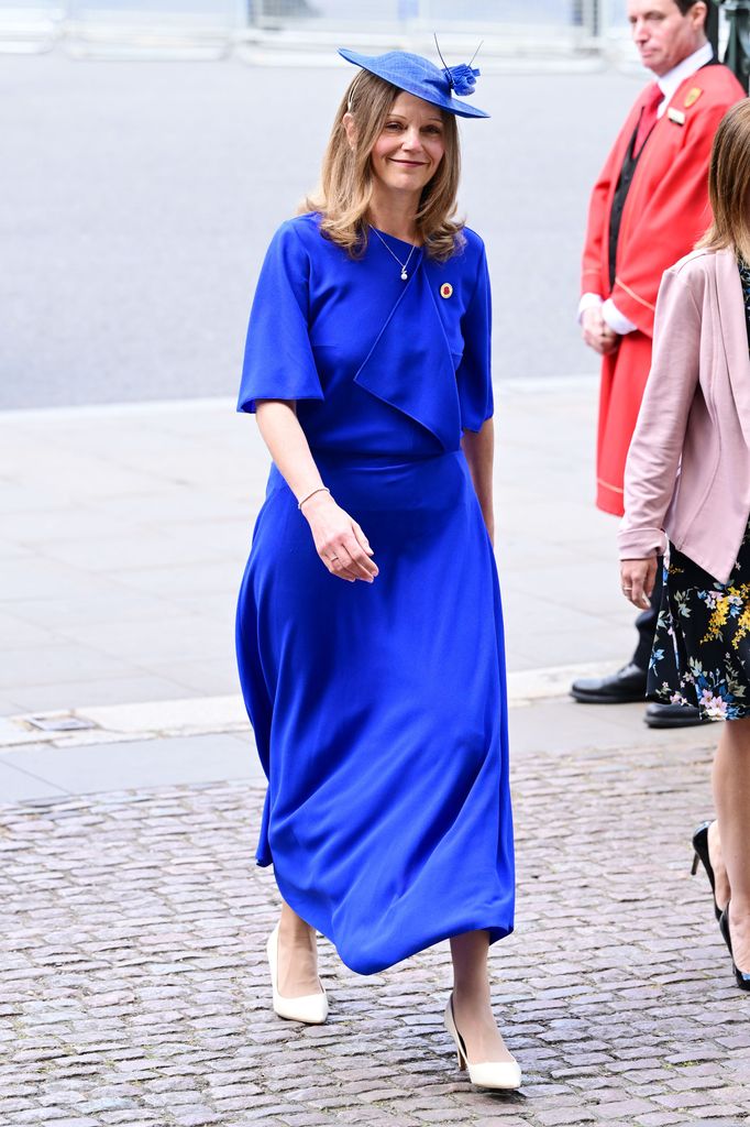 Lady Victoria Starmer arrives at Westminster Abbey for the 80th Anniversary of VE Day Service of Thanksgiving