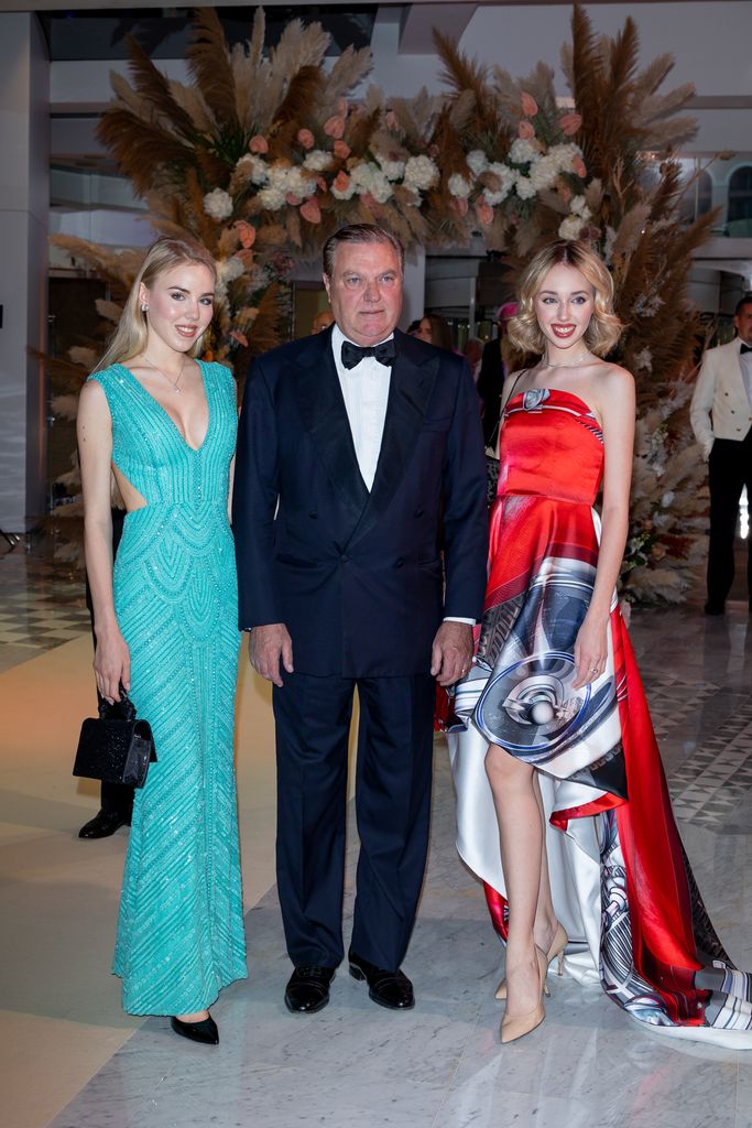 Princess Maria-Carolina de Bourbon des Deux Siciles, Charles de Bourbon des Deux-Siciles and Maria Chiara de Bourbon des Deux Siciles attend the Gala Dinner for the F1 Grand Prix Of Monaco