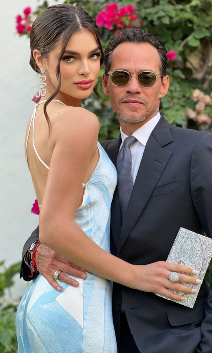 Marc Anthony brings girlfriend Nadia Ferreira to Brooklyn Beckham and Nicola Peltz's wedding