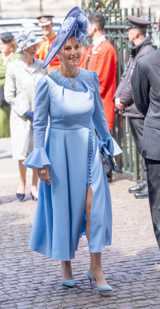 The Duchess of Edinburgh attends the thanksgiving service to mark The 80th anniversary of VE Day