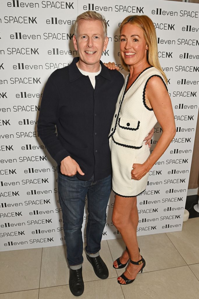 Patrick Kielty and Cat Deeley pose together