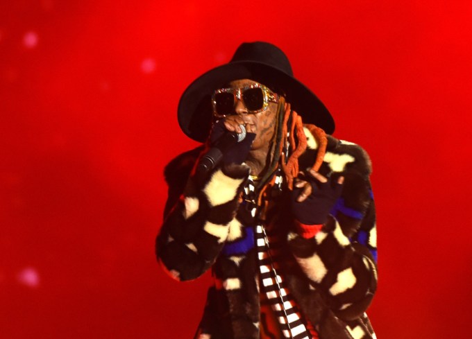 Lil Wayne Raps During The 2019 CFP National Championship Game