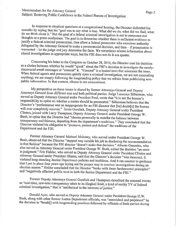 White House Fires James Comey