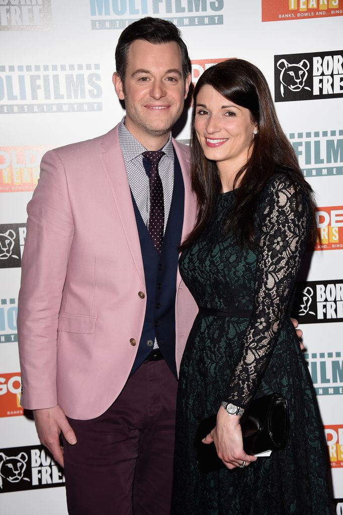 Matt Baker standing with wife Nicola