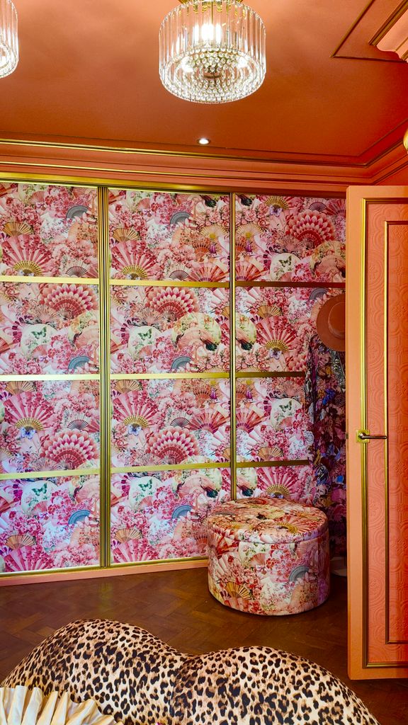 wallpapered wardrobes