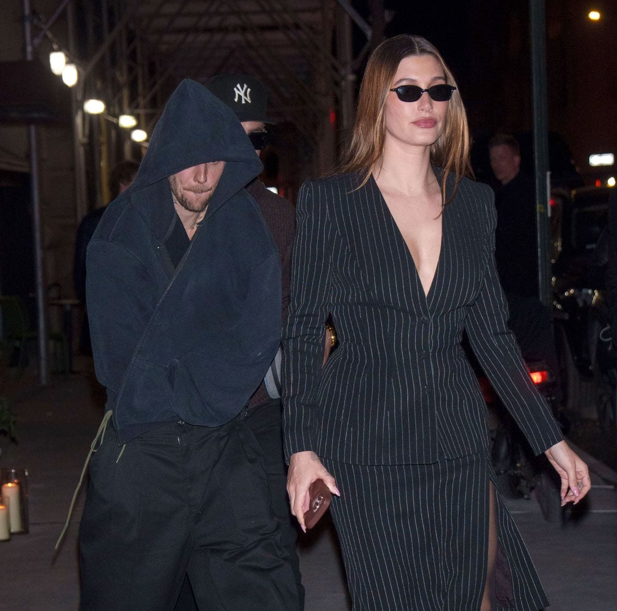 Justin Bieber and Hailey Bieber are seen on February 07, 2025 in New York City.  (Photo by XNY/Star Max/GC Images)
