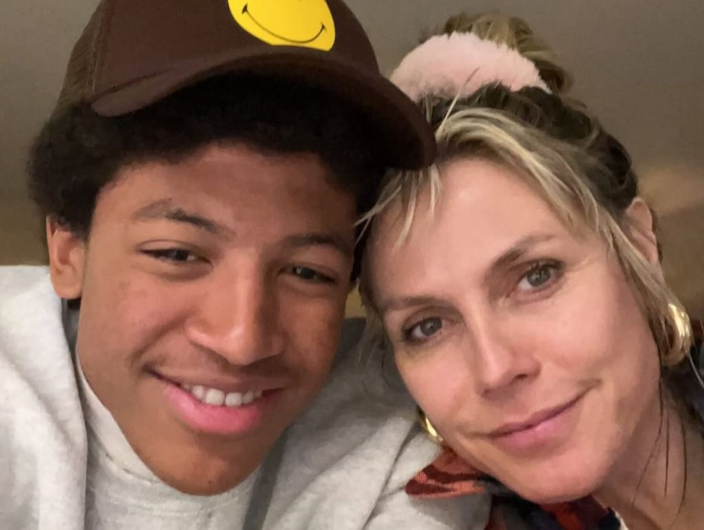 Heidi Klum and Henry Samuel pose for a selfie at home, shared on Instagram